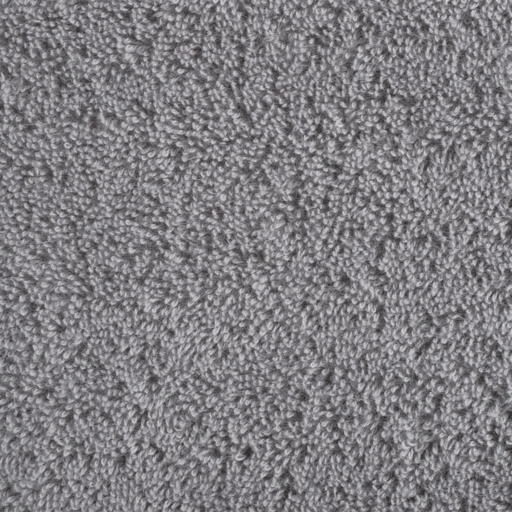 vidaXL Asciugamani Premium SOLUND 10 pz Grigio 100x200 cm 600 g/m² - Image 3 of 5