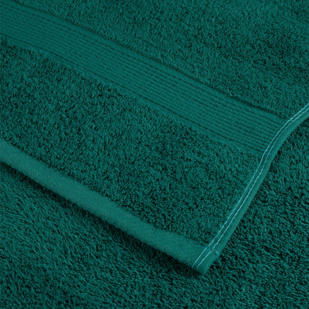 vidaXL Asciugamani per Sauna SOLUND 10 pz Verdi 80x200cm 600 g/m² - Image 4 of 5
