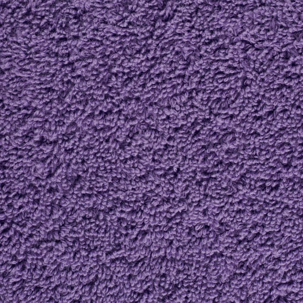 vidaXL Asciugamani Premium SOLUND 2 pz Viola 30x30 cm 600 g/m² - Image 3 of 5