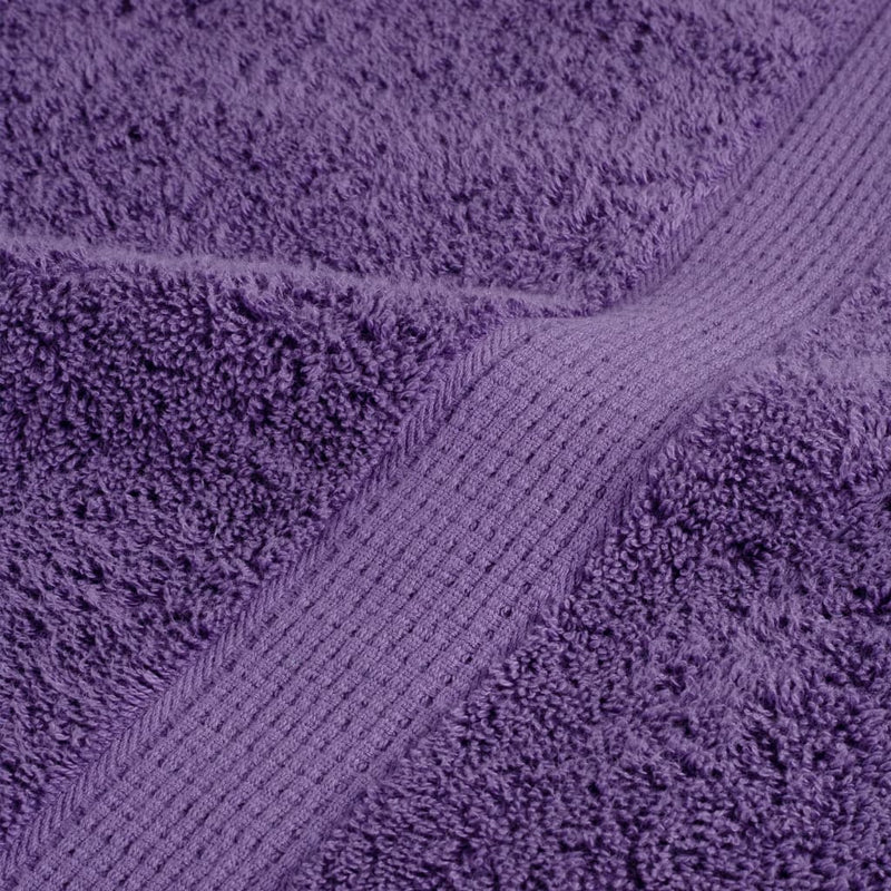 vidaXL Asciugamani Premium SOLUND 4 pz Viola 30x30 cm 600 g/m² - Image 5 of 5