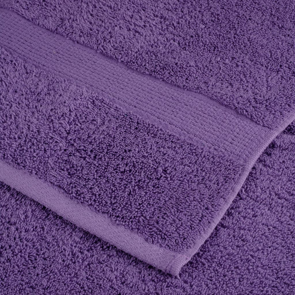 vidaXL Asciugamani Premium SOLUND 10 pz Blu 30x30 cm 600 g/m² - Image 40 of 50