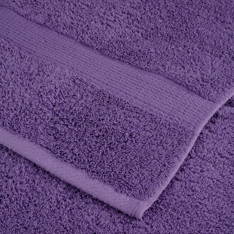 vidaXL Asciugamani per Ospiti SOLUND 10 pz Viola 30x50cm 600 g/m² - Image 4 of 5