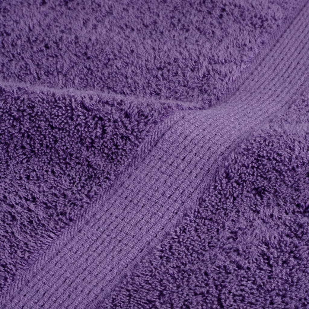 vidaXL Asciugamani per Ospiti SOLUND 10 pz Viola 30x50cm 600 g/m² - Image 5 of 5