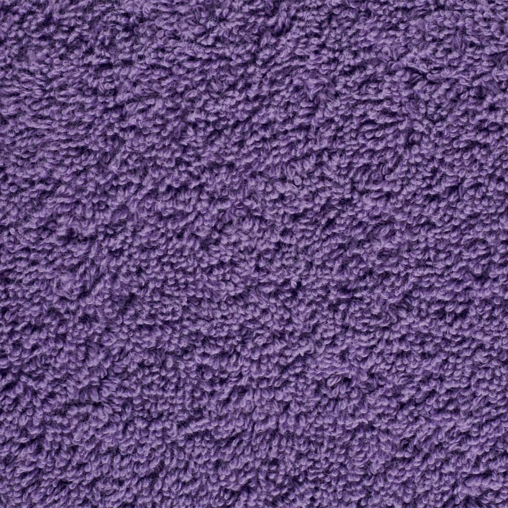 vidaXL Asciugamani da bagno Premium SOLUND 4 pz Viola 100x150 cm 600 g/m² - Image 3 of 5