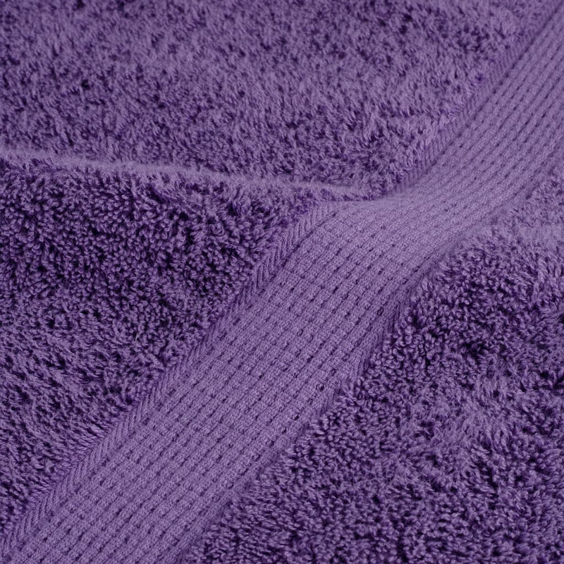 vidaXL Asciugamani da bagno Premium SOLUND 4 pz Viola 100x150 cm 600 g/m² - Image 5 of 5