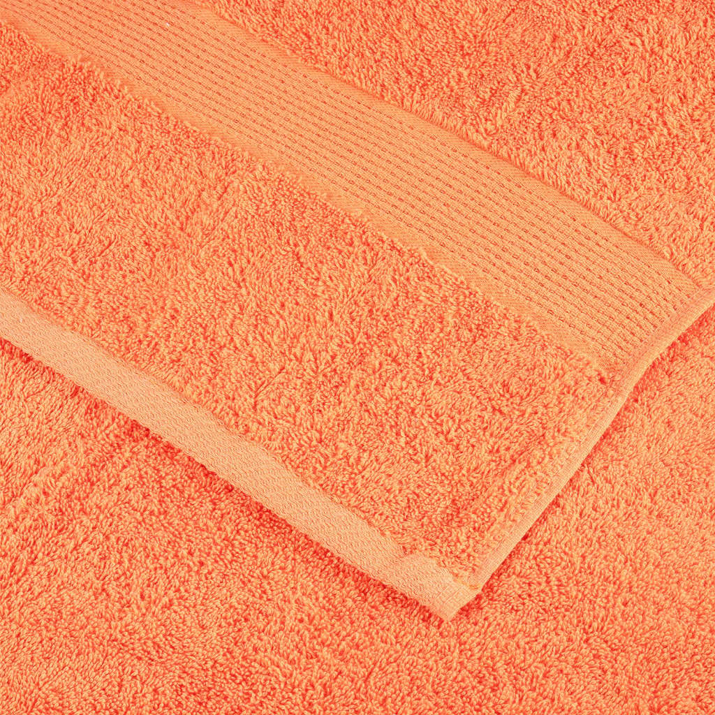 vidaXL Asciugamani Premium SOLUND 10 pz Arancione 30x30 cm 600 g/m² - Image 4 of 5