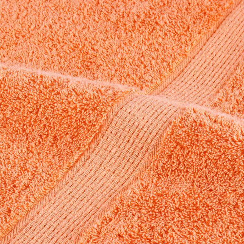 vidaXL Asciugamani SOLUND 4 pz Arancione 100x200 cm 600 g/m² - Image 5 of 5