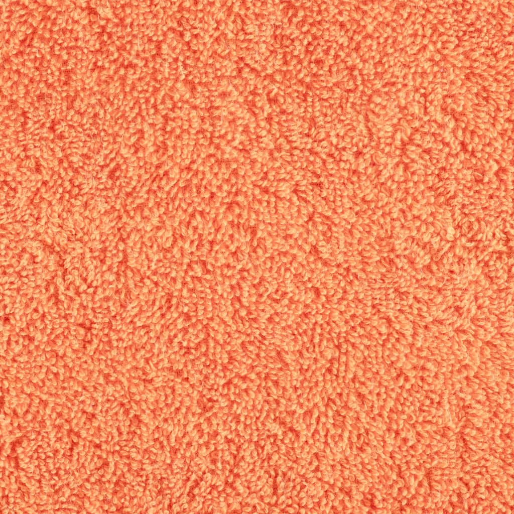 vidaXL Asciugamani SOLUND 10 pz Arancione 100x200 cm 600 g/m² - Image 3 of 5