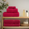 vidaXL Asciugamani da bagno Premium SOLUND 10 pz Rosso 100x150 cm 600 g/m² - Image 2 of 5