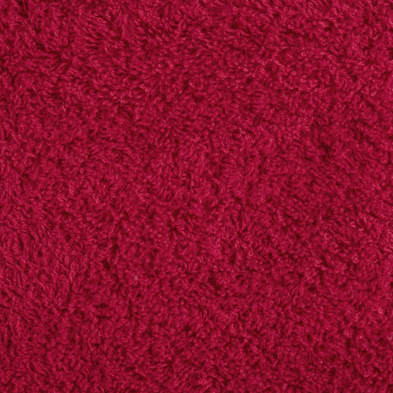 vidaXL Asciugamani da bagno Premium SOLUND 10 pz Rosso 100x150 cm 600 g/m² - Image 3 of 5