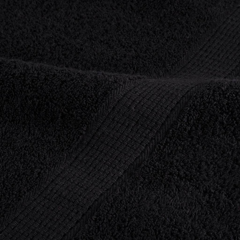vidaXL Asciugamani Premium SOLUND 4 pz Nero 30x30 cm 600 g/m² - Image 5 of 5