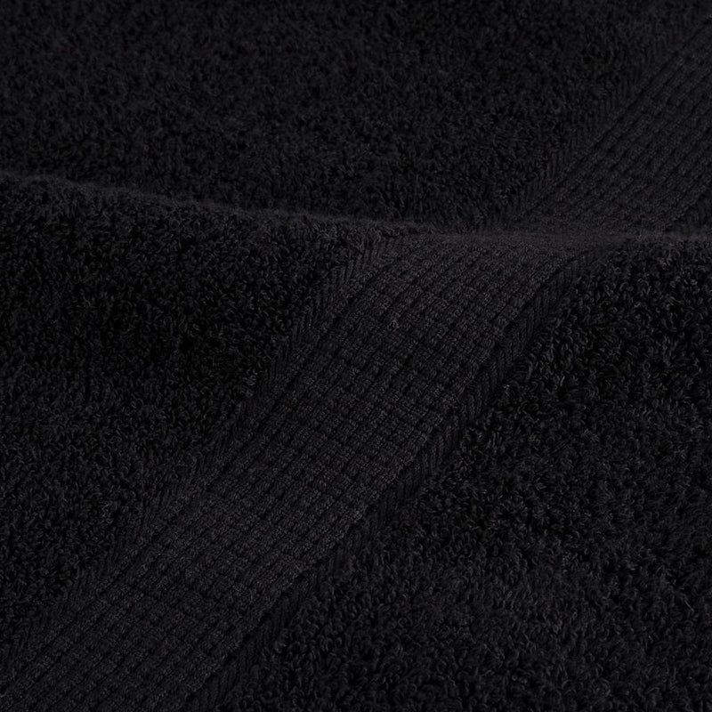 vidaXL Asciugamani Premium SOLUND 4 pz Nero 30x30 cm 600 g/m² - Image 5 of 5