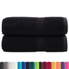 vidaXL Asciugamani per Ospiti SOLUND 2 pz Neri 30x50 cm 600 g/m² - Image 1 of 5