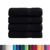 vidaXL Asciugamani Premium SOLUND 4 pz Neri 50x100 cm 600 g/m² - Image 1 of 5