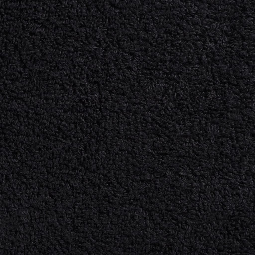 vidaXL Asciugamani da Doccia SOLUND 10 pz Neri 70x140 cm 600 g/m² - Image 3 of 5