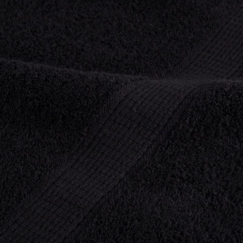 vidaXL Asciugamani da Doccia SOLUND 10 pz Neri 70x140 cm 600 g/m² - Image 5 of 5
