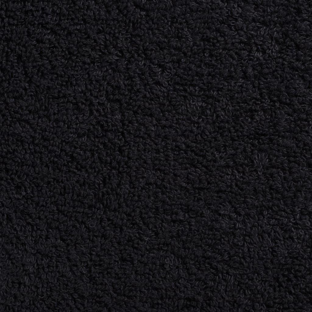 vidaXL Asciugamani da bagno Premium SOLUND 2 pz Nero 100x150 cm 600 g/m² - Image 3 of 5