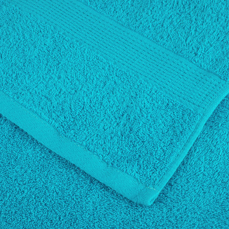 vidaXL Asciugamani Premium SOLUND 4 pz Turchese 30x30 cm 600 g/m² - Image 4 of 5