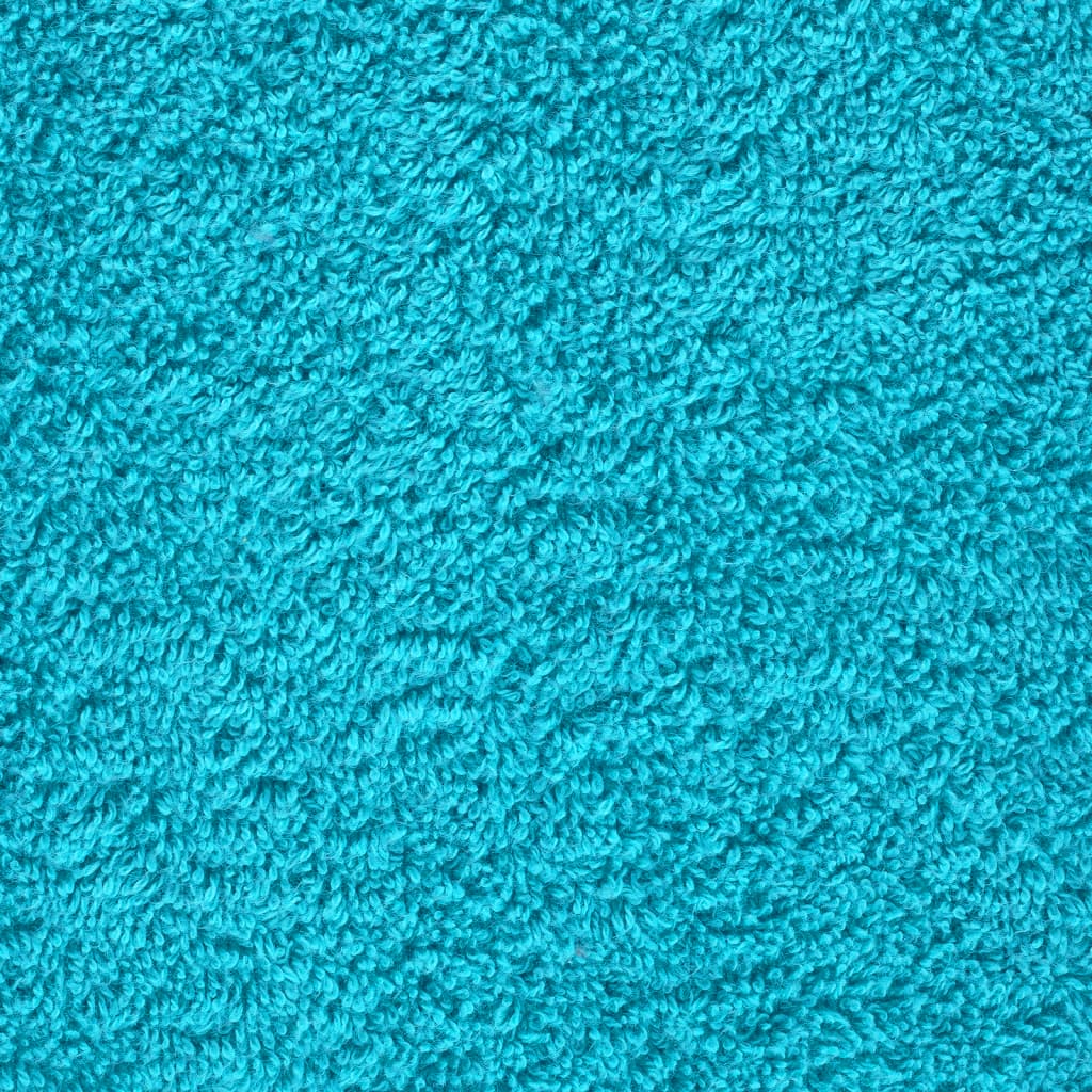 vidaXL Asciugamani Premium SOLUND 10 pz Turchese 30x30 cm 600 g/m² - Image 3 of 5