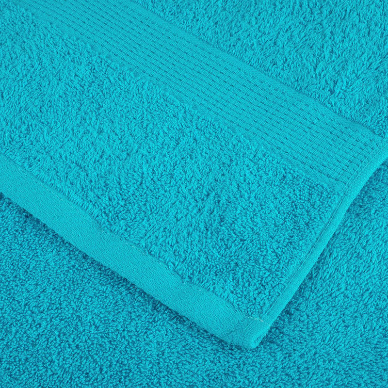 vidaXL Asciugamani Doccia SOLUND 10 pz Turchesi 70x140cm 600 g/m² - Image 4 of 5