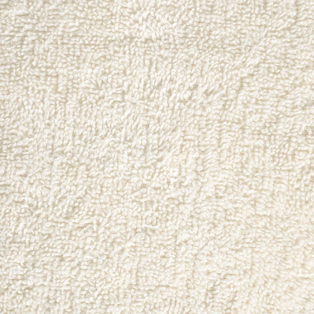 vidaXL Asciugamani Premium SOLUND 4 pz Crema 30x30 cm 600 g/m² - Image 3 of 5