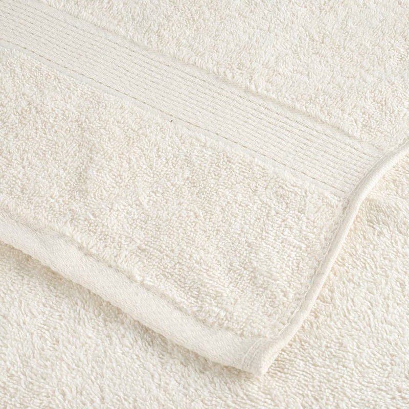 vidaXL Asciugamani da Doccia SOLUND 2 pz Crema 70x140 cm 600 g/m² - Image 4 of 5