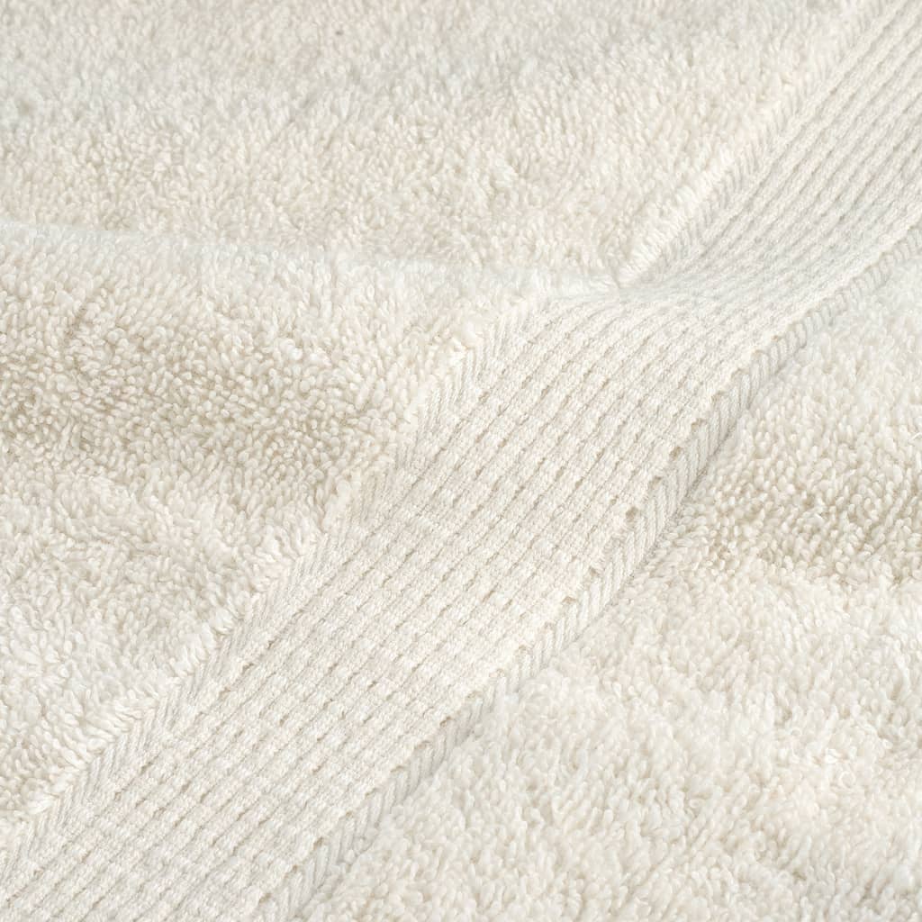 vidaXL Asciugamani per Sauna SOLUND 4 pz Crema 80x200 cm 600 g/m² - Image 5 of 5