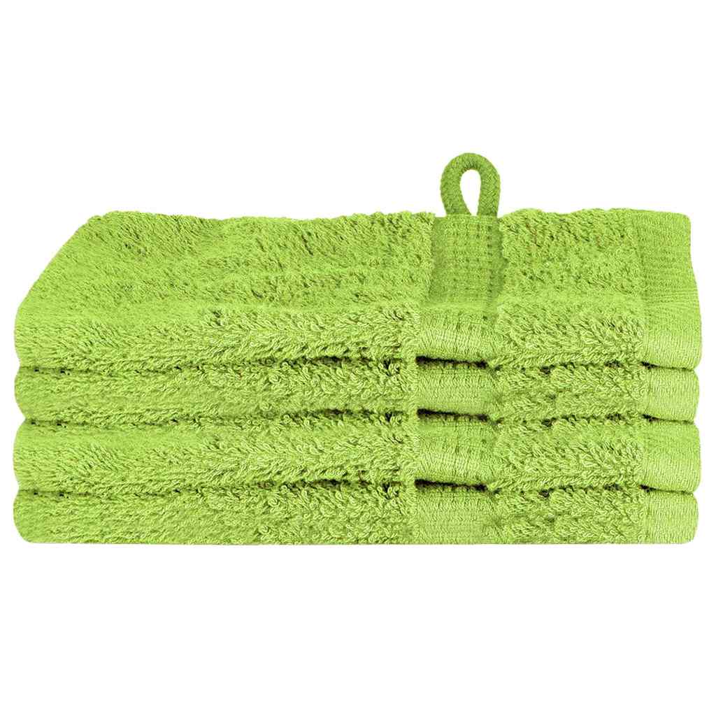 vidaXL Asciugamano per Ospiti SOLUND 4 pcs Verde 15 x 21 cm 550 gsm - Image 2 of 6