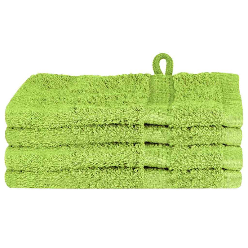vidaXL Asciugamano per Ospiti SOLUND 4 pcs Verde 15 x 21 cm 550 gsm - Image 2 of 6