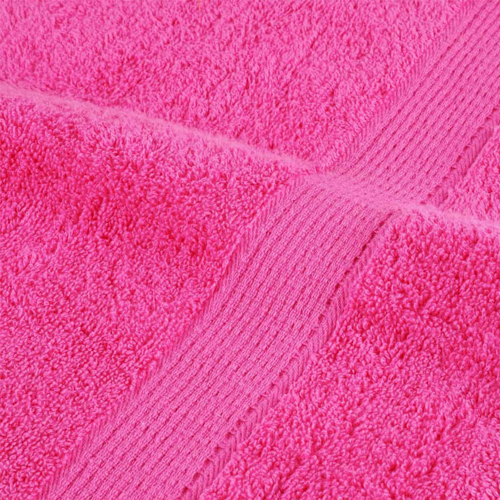 vidaXL Asciugamano per Ospiti SOLUND 10 pcs Rosa 15 x 21 cm 550 gsm - Image 6 of 6