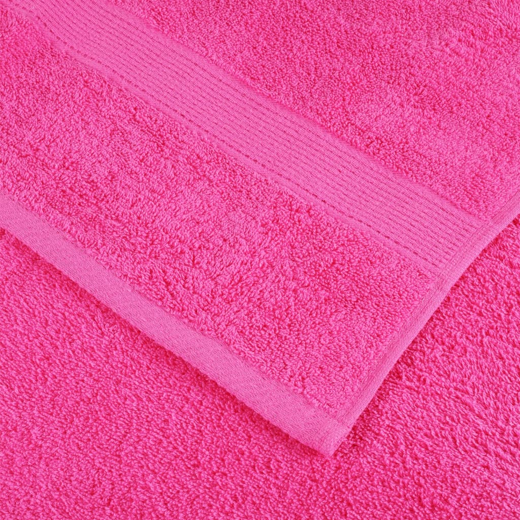 vidaXL Asciugamani per Ospiti SOLUND 4 pz Rosa 30x50 cm 600 gsm - Image 5 of 5