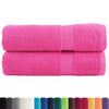 vidaXL Asciugamani da bagno Premium SOLUND 2 pz Rosa 100x150 cm 600 g/m² - Image 1 of 5