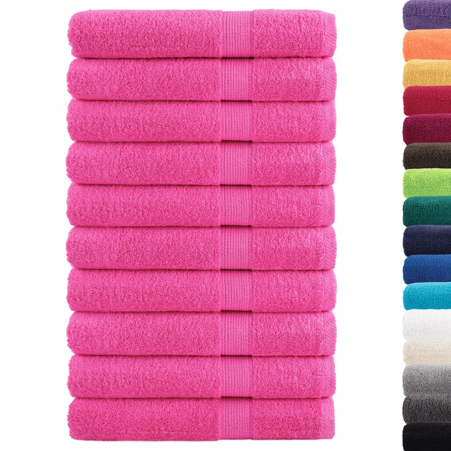 Asciugamani per Sauna SOLUND 2 pz Rosa 80x200 cm 600 g/m² - immagine 1 | SolPatio