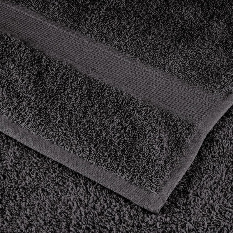 vidaXL Set ASciugamani SOLUND 6 pz Antracite 600 gsm - Image 3 of 5