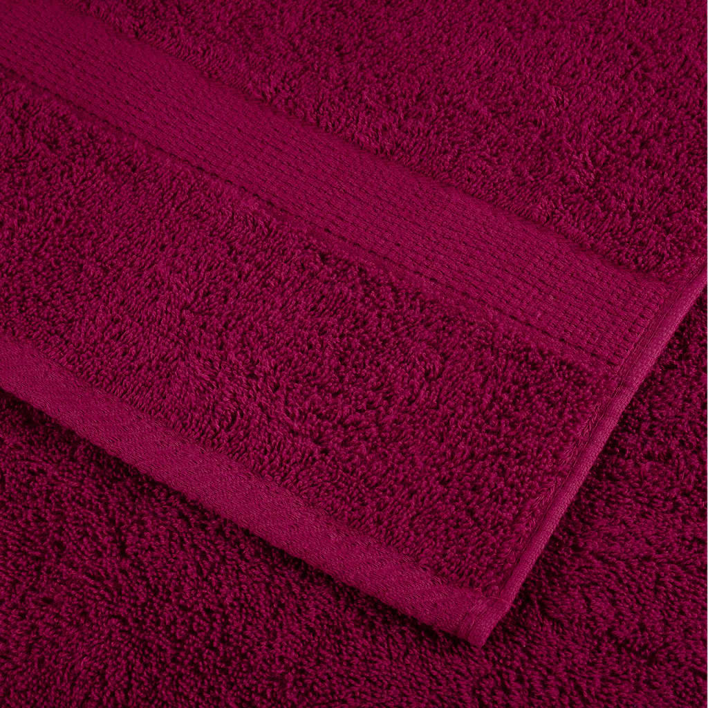 vidaXL SOLUND 8-Piece Towel Set Burgundy 600 gsm - Image 3 of 5