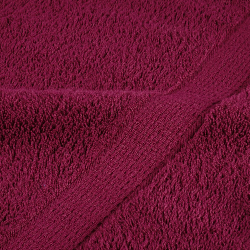 vidaXL SOLUND 8-Piece Towel Set Burgundy 600 gsm - Image 4 of 5