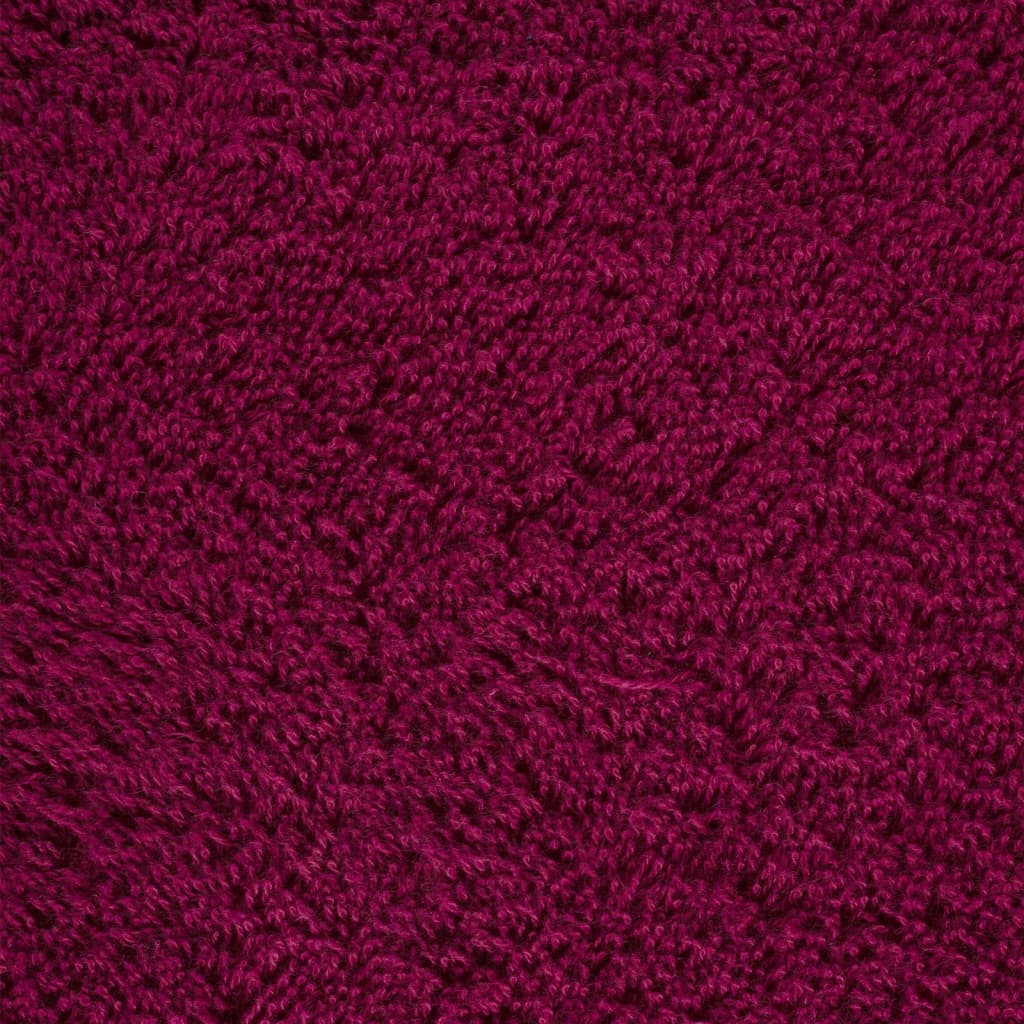 vidaXL SOLUND 8-Piece Towel Set Burgundy 600 gsm - Image 5 of 5