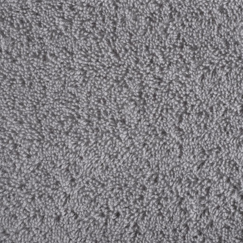 vidaXL Set ASciugamani SOLUND 6 pz Grigio 600 gsm - Image 5 of 5
