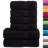 vidaXL Set ASciugamani SOLUND 6 pz Neri 600 gsm - Image 1 of 5