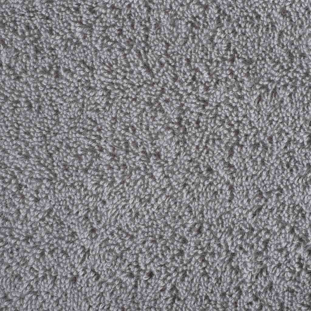 vidaXL Set ASciugamani SOLUND 12 pz Grigio 600 gsm - Image 5 of 5
