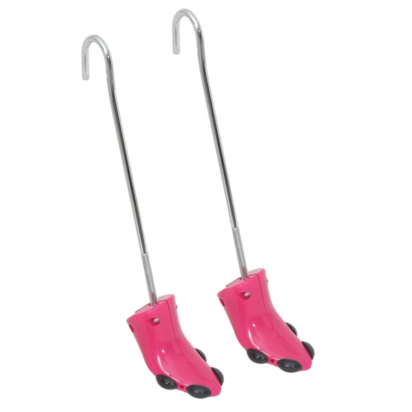 Allargatore per Stivali, Regolabile, con Calzascarpe – EU 34-40, Rosa e Nero - immagine 2 | SolPatio