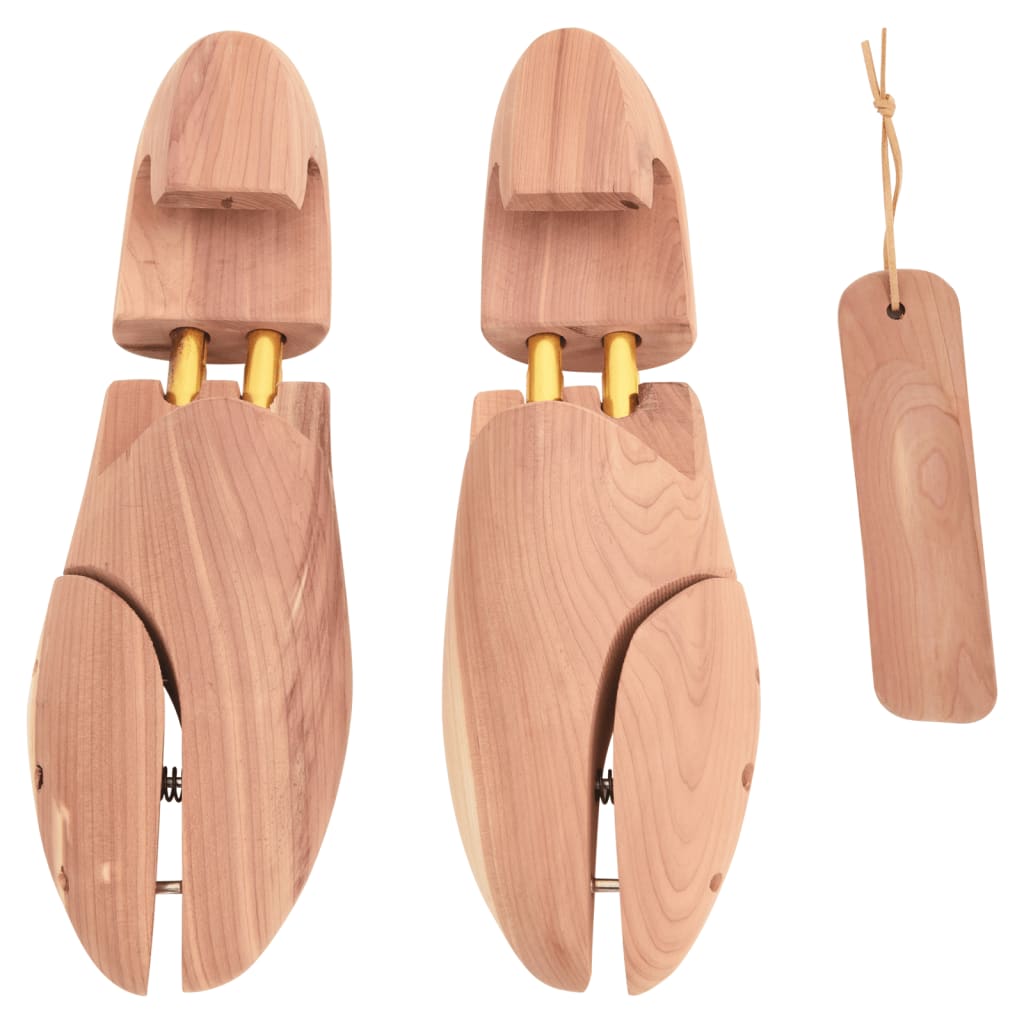 vidaXL Allarga Scarpe con Calzascarpe EU 44-45 Legno Massello Cedro - Image 1 of 7