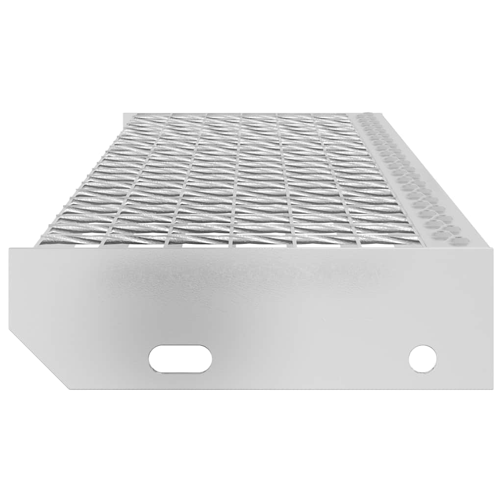 vidaXL Gradino in Griglia 90x24x7 cm Acciaio Zincato - Image 4 of 9