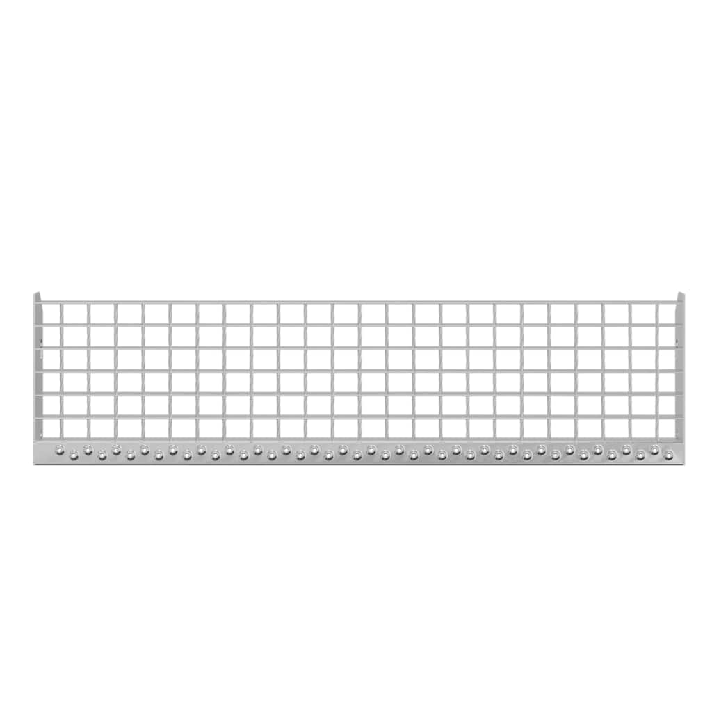 vidaXL Gradino in Griglia 90x24x7 cm Acciaio Zincato - Image 6 of 9