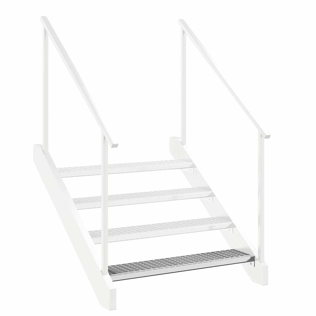 vidaXL Gradino in Griglia 90x24x7 cm Acciaio Zincato - Image 7 of 9