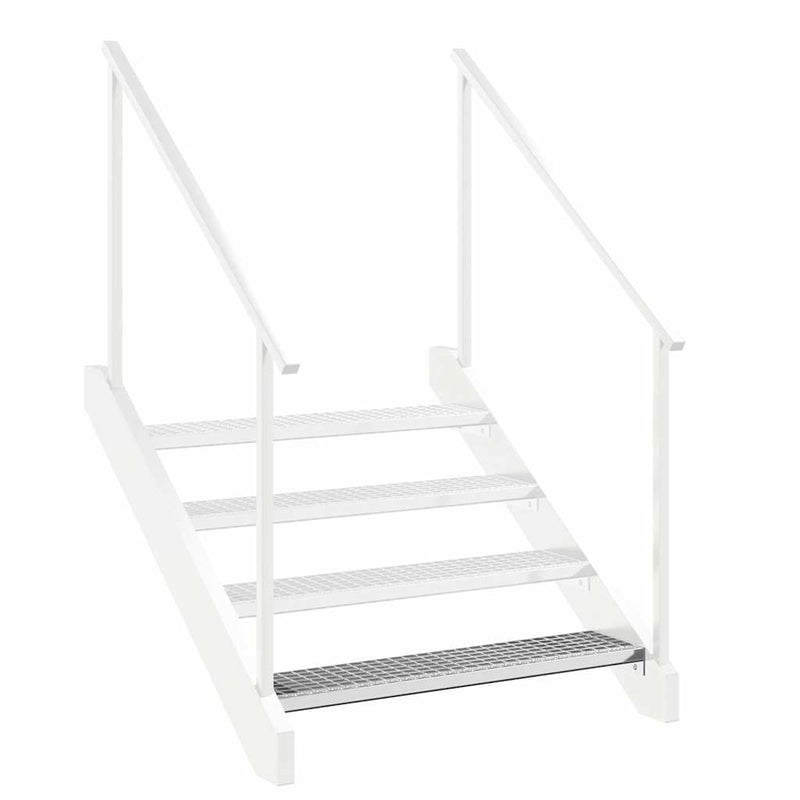 vidaXL Gradino in Griglia 90x24x7 cm Acciaio Zincato - Image 7 of 9