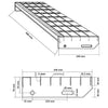 vidaXL Gradino in Griglia 90x24x7 cm Acciaio Zincato - Image 9 of 9
