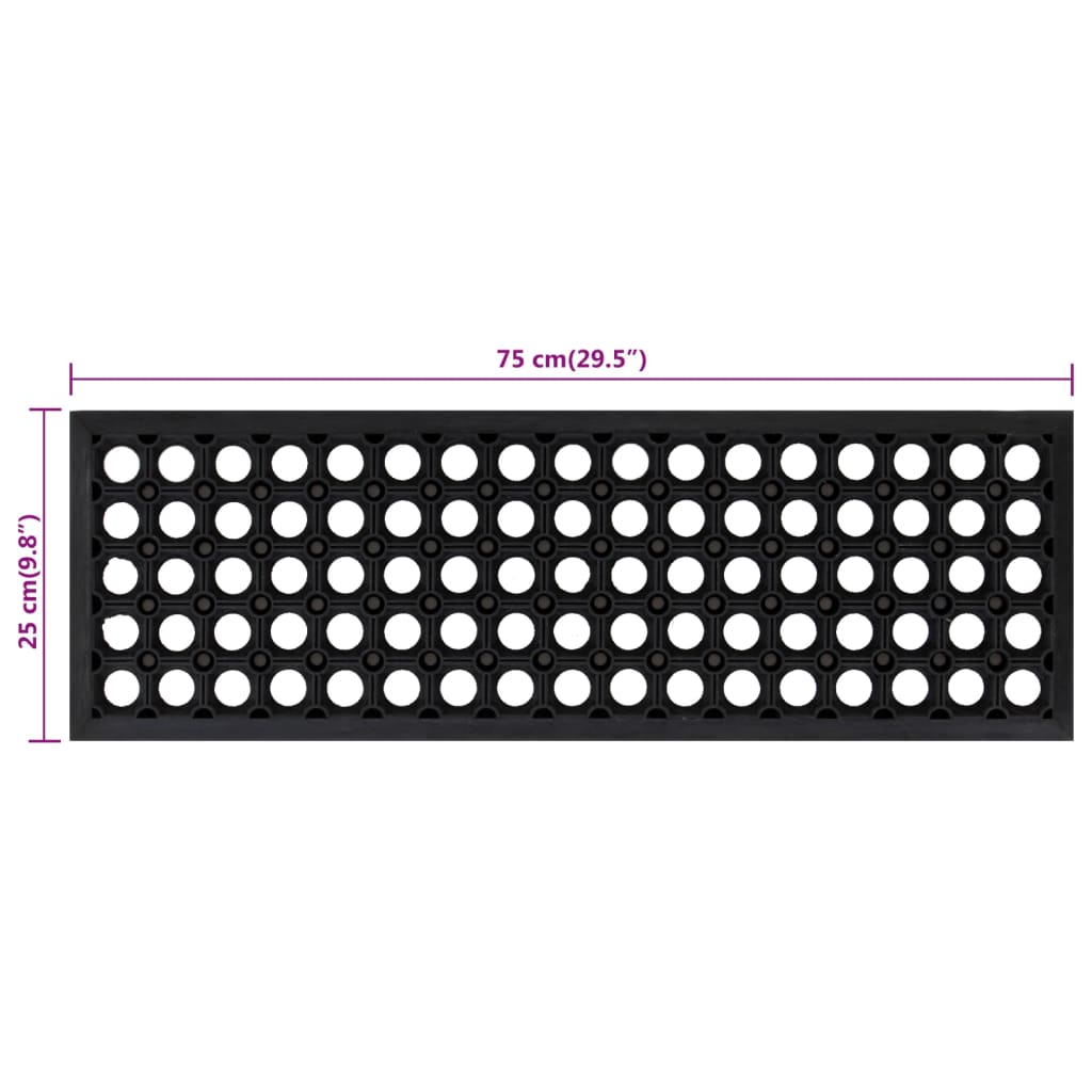 vidaXL Tappetino per Scale 5 pz 25x75 cm in Gomma - Image 81 of 81