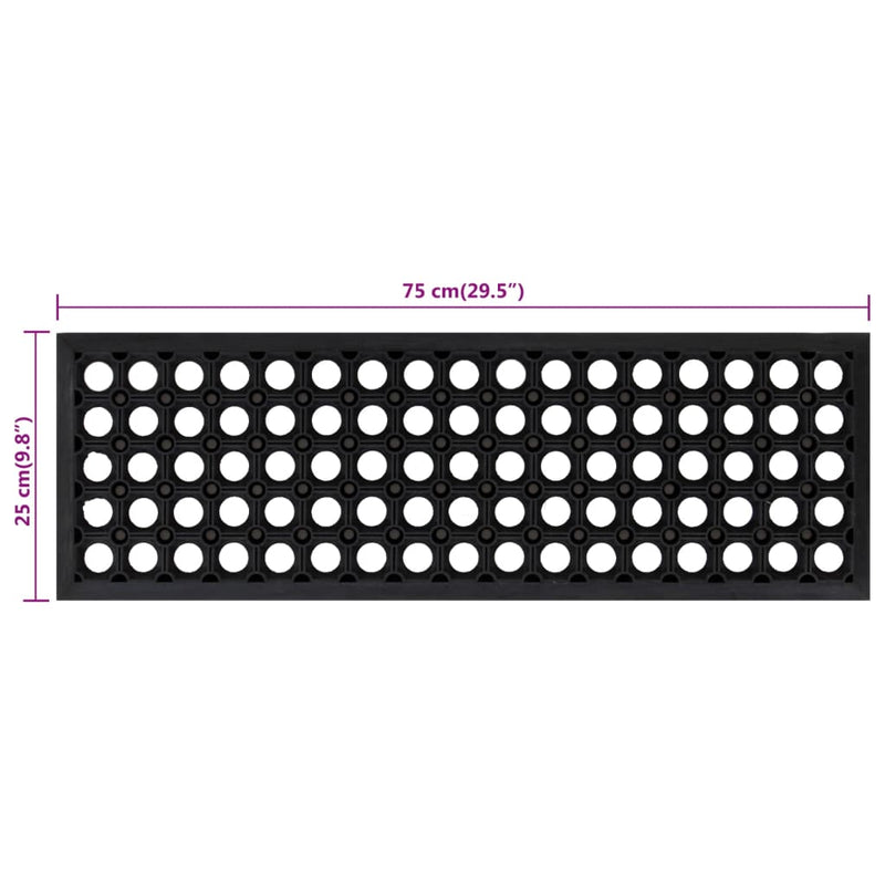 vidaXL Tappetino per Scale 5 pz 25x75 cm in Gomma - Image 81 of 81