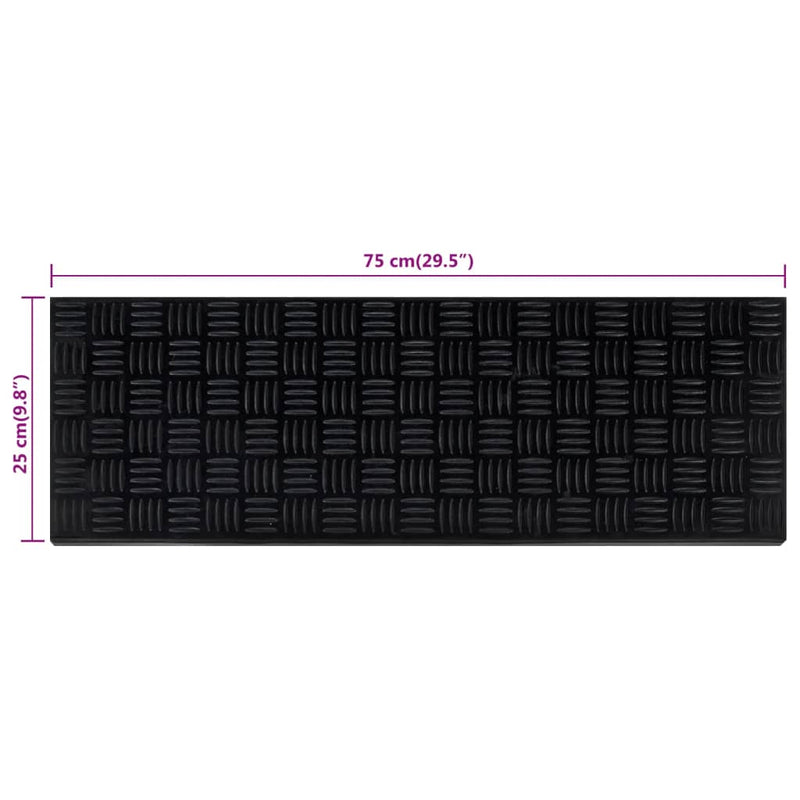vidaXL Tappetino per Scale 5 pz 25x75 cm in Gomma - Image 78 of 81